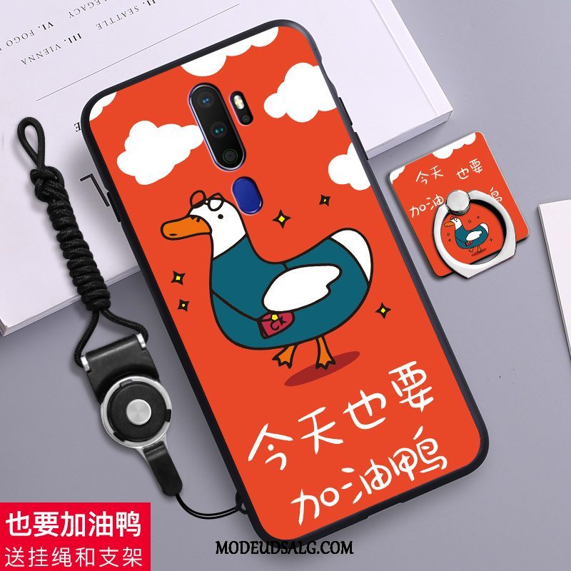 Oppo A9 2020 Etui Nubuck Kylling Anti-fald Kreativ Silikone