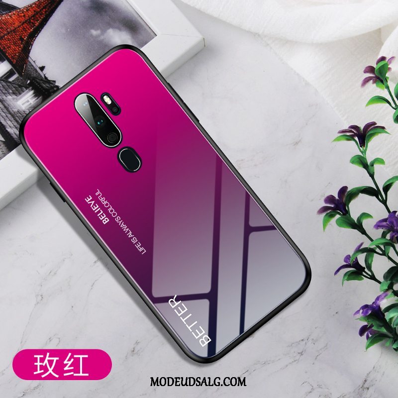 Oppo A9 2020 Etui Ramme Beskyttelse Cover Gradient Glas