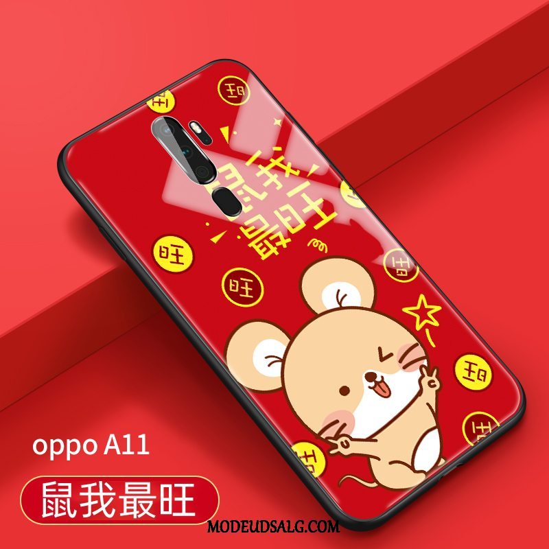 Oppo A9 2020 Etui Smuk Membrane Cover Hængende Ornamenter Hærdning