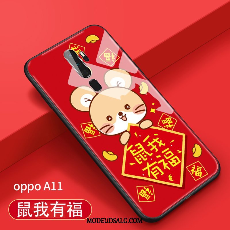 Oppo A9 2020 Etui Smuk Membrane Cover Hængende Ornamenter Hærdning