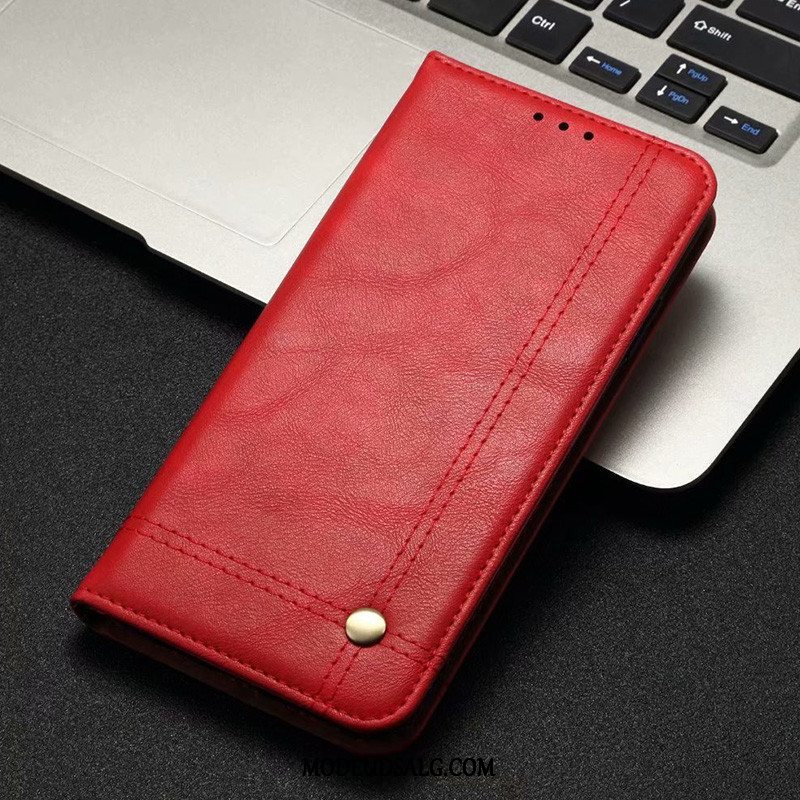 Oppo A9 2020 Etui Vintage Hærdning Folio Beskyttelse Membrane