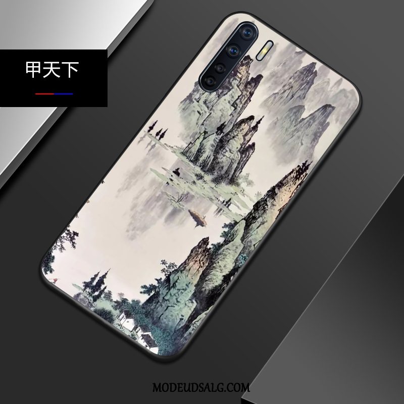 Oppo A91 Etui Alt Inklusive Kinesisk Stil Silikone Let Tynd Kreativ