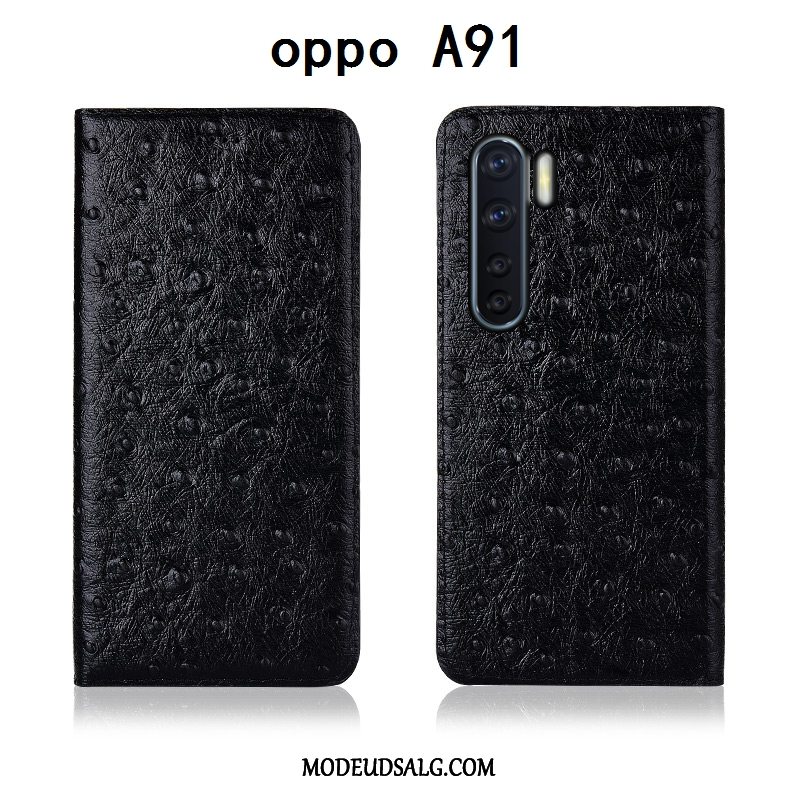 Oppo A91 Etui / Cover Beskyttelse Alt Inklusive Blød Sort Clamshell