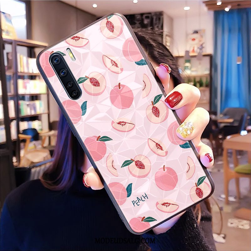 Oppo A91 Etui Cover Frisk Net Red Lyserød Lille Sektion