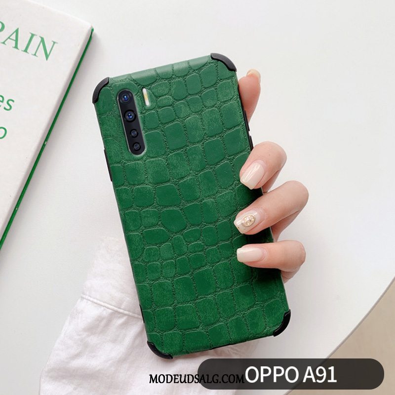 Oppo A91 Etui / Cover Mode Elskeren Krokodille Mønster Beskyttelse Anti-fald