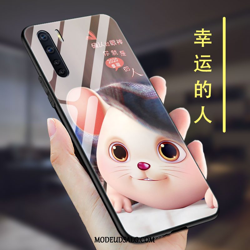 Oppo A91 Etui / Cover Mode Lilla Spejl Silikone Alt Inklusive