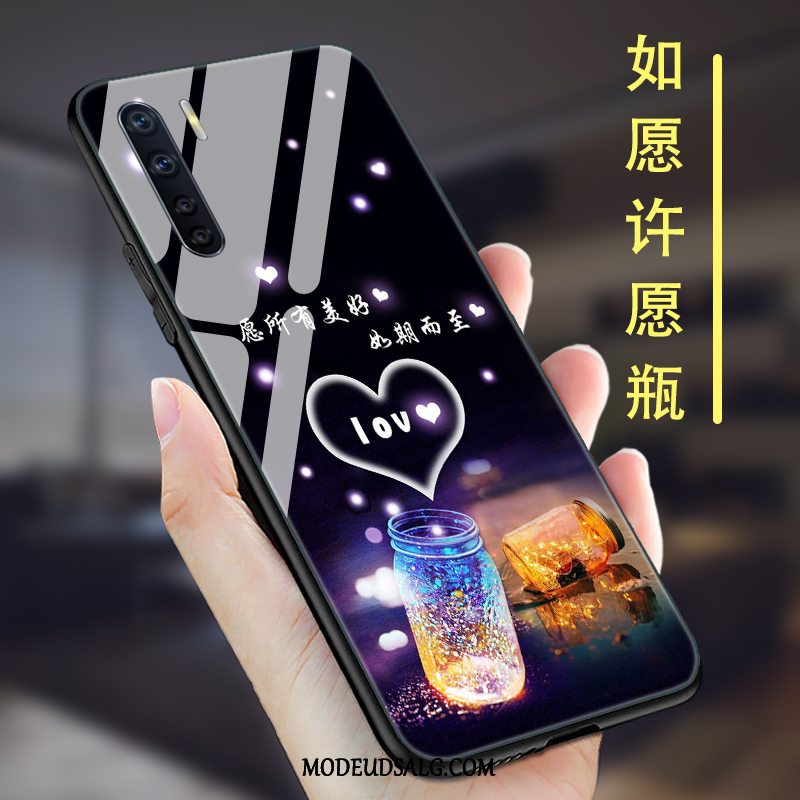 Oppo A91 Etui / Cover Mode Lilla Spejl Silikone Alt Inklusive