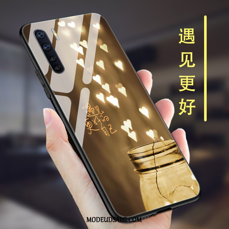 Oppo A91 Etui / Cover Mode Lilla Spejl Silikone Alt Inklusive