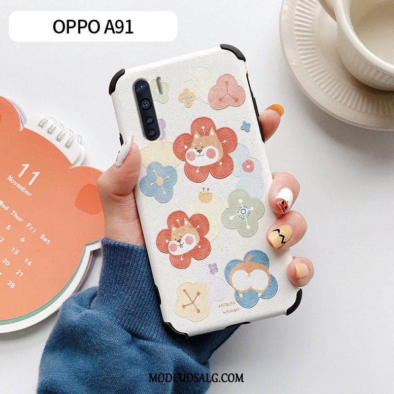 Oppo A91 Etui Lille Sektion Net Red Frisk Anti-fald Blød