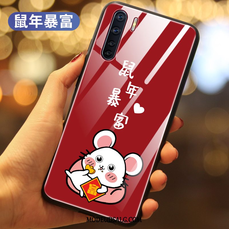 Oppo A91 Etui Silikone Cover Anti-fald Smuk Rotte