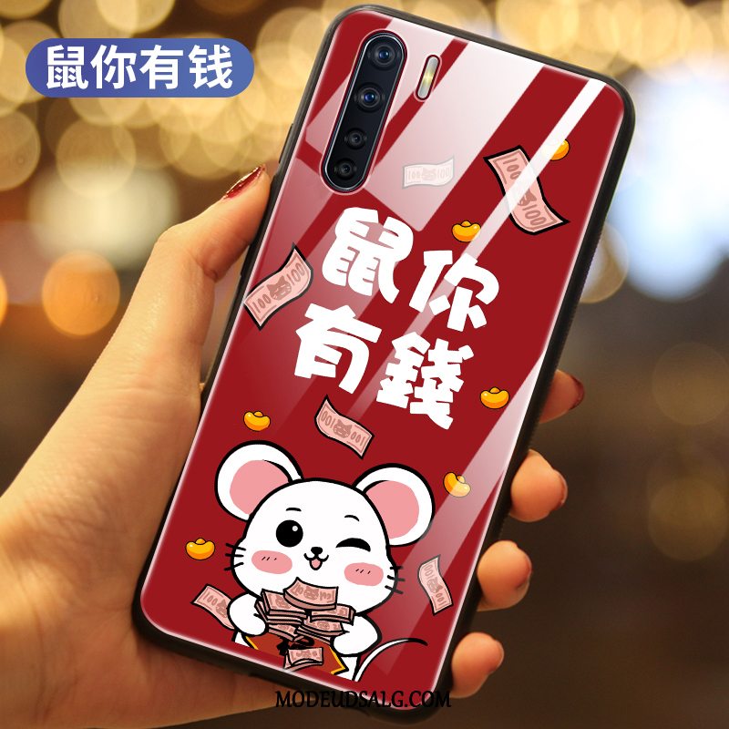 Oppo A91 Etui Silikone Cover Anti-fald Smuk Rotte