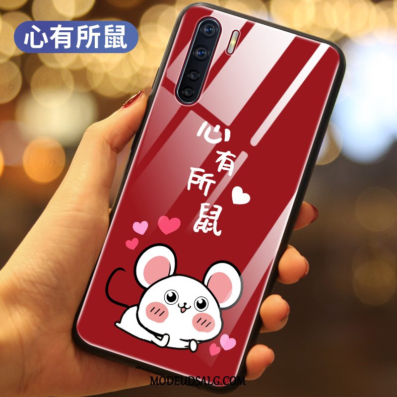 Oppo A91 Etui Silikone Cover Anti-fald Smuk Rotte