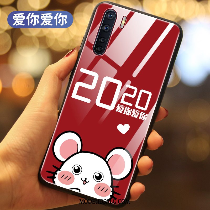 Oppo A91 Etui Silikone Cover Anti-fald Smuk Rotte