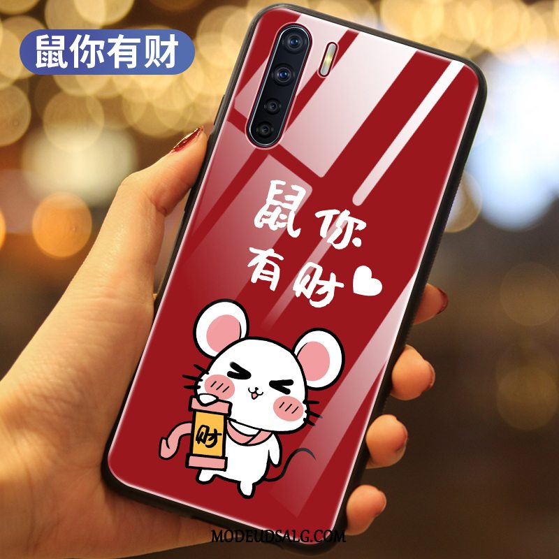 Oppo A91 Etui Silikone Cover Anti-fald Smuk Rotte