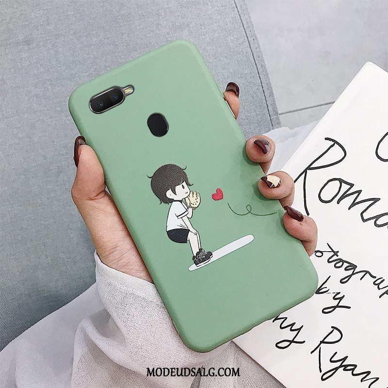 Oppo Ax7 Etui Anti-fald Elskeren Cover Cartoon Grøn