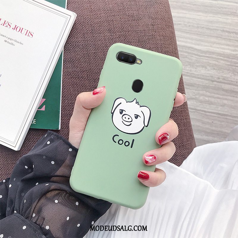 Oppo Ax7 Etui Anti-fald Elskeren Cover Cartoon Grøn