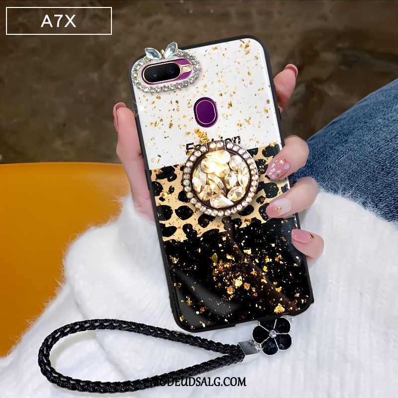 Oppo Ax7 Etui Cover Af Personlighed Leopard Beskyttelse Support