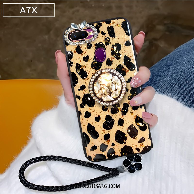 Oppo Ax7 Etui Cover Af Personlighed Leopard Beskyttelse Support