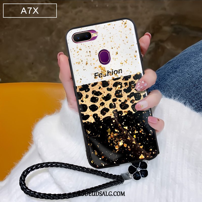 Oppo Ax7 Etui Cover Af Personlighed Leopard Beskyttelse Support