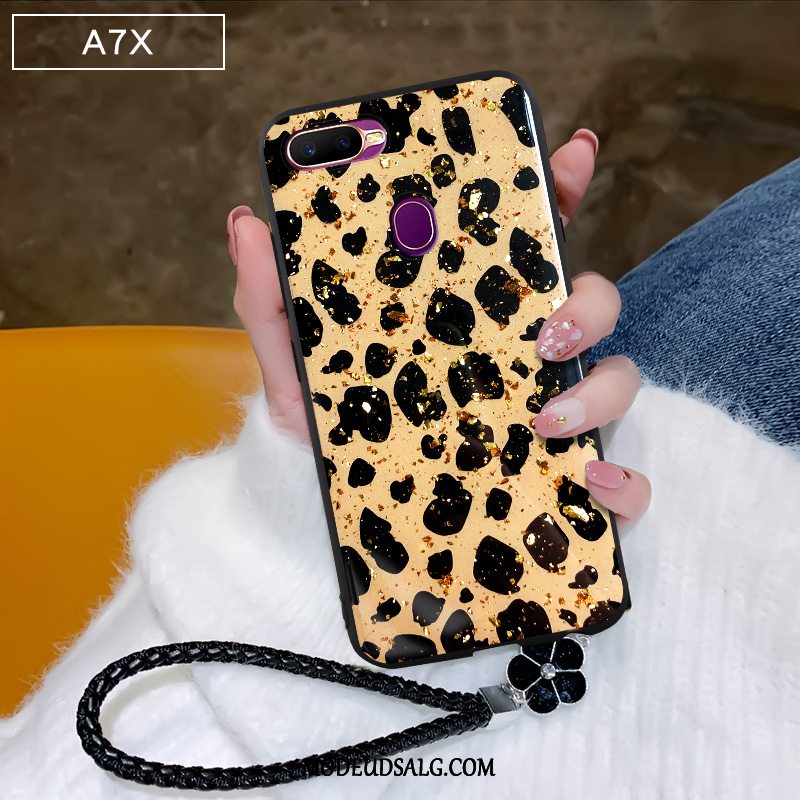 Oppo Ax7 Etui Cover Af Personlighed Leopard Beskyttelse Support