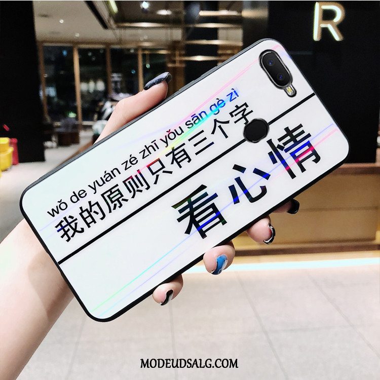 Oppo Ax7 Etui / Cover Glas Ny Hvid