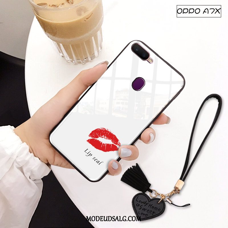 Oppo Ax7 Etui / Cover Glas Sort Kreativ Spejl