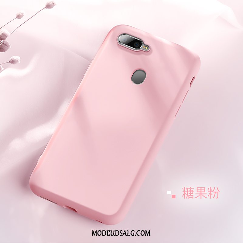 Oppo Ax7 Etui / Cover Silikone Tynd Anti-fald Membrane Lilla