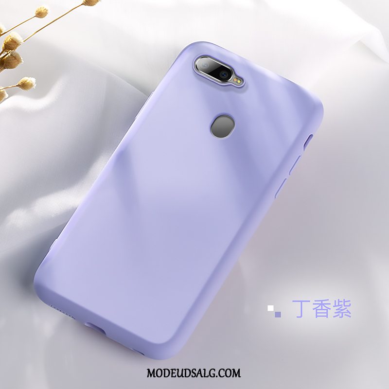 Oppo Ax7 Etui / Cover Silikone Tynd Anti-fald Membrane Lilla