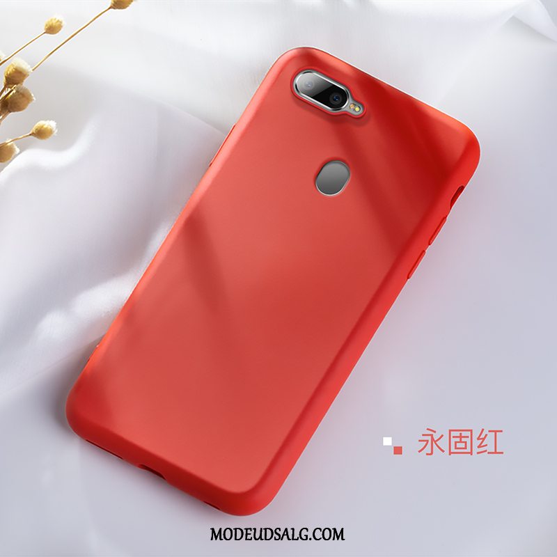 Oppo Ax7 Etui / Cover Silikone Tynd Anti-fald Membrane Lilla