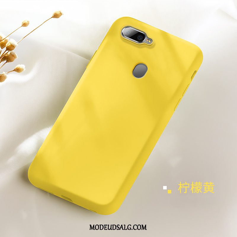 Oppo Ax7 Etui / Cover Silikone Tynd Anti-fald Membrane Lilla