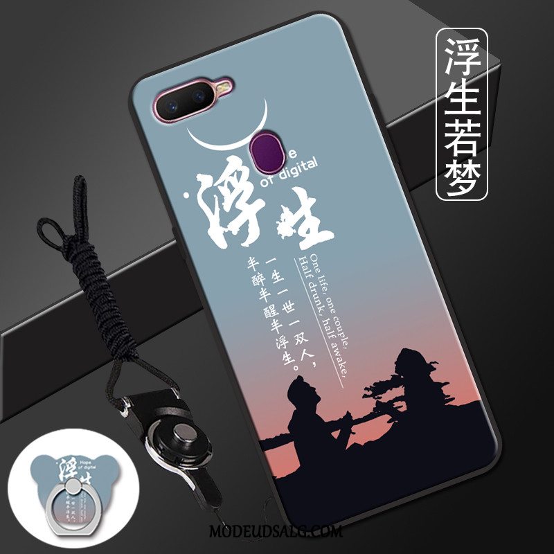 Oppo Ax7 Etui Silikone Cover Cartoon Sort Trend