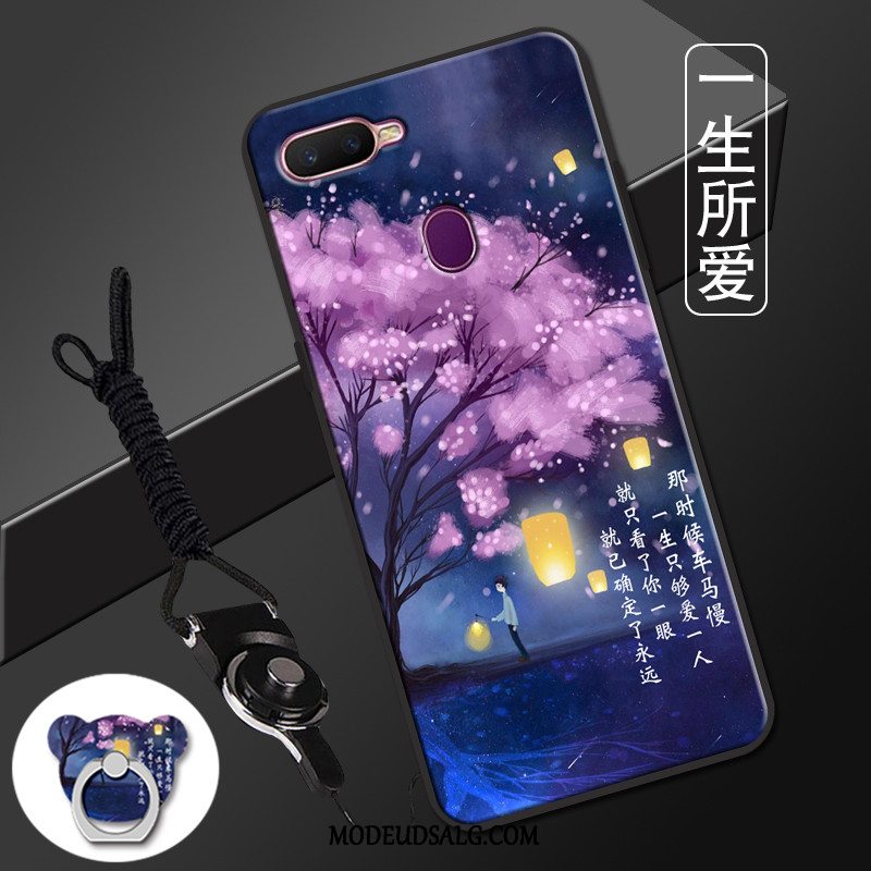 Oppo Ax7 Etui Silikone Cover Cartoon Sort Trend