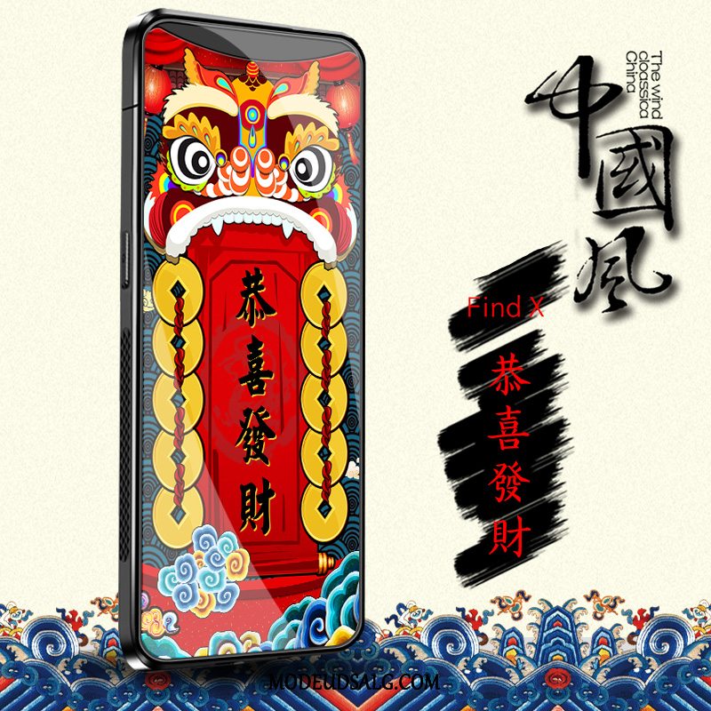 Oppo Find X Etui Af Personlighed Joyous Dragon Beskyttelse Anti-fald