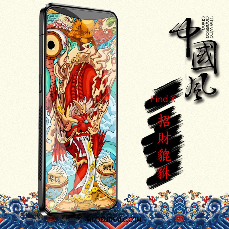 Oppo Find X Etui Af Personlighed Joyous Dragon Beskyttelse Anti-fald