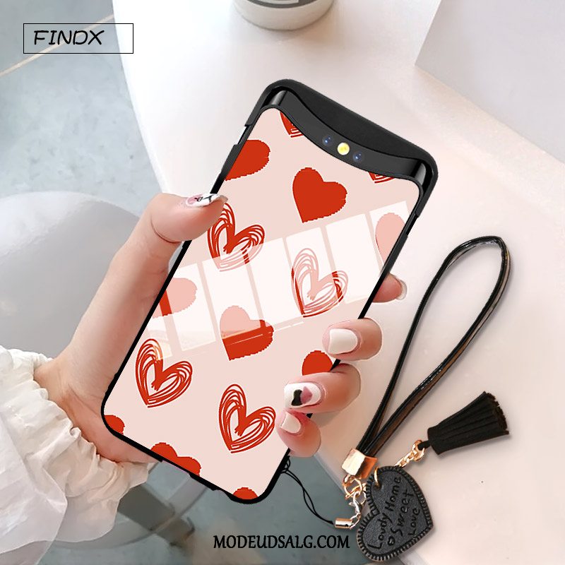 Oppo Find X Etui / Cover Lyserød Trend Net Red Graffiti Anti-fald