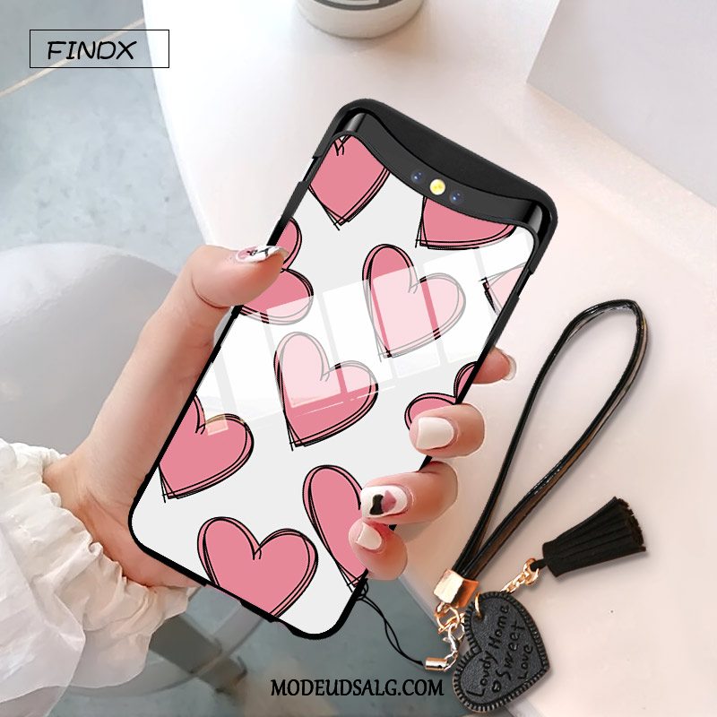 Oppo Find X Etui / Cover Lyserød Trend Net Red Graffiti Anti-fald