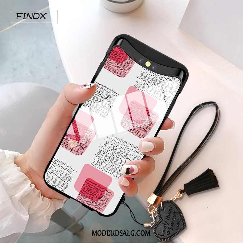 Oppo Find X Etui / Cover Lyserød Trend Net Red Graffiti Anti-fald