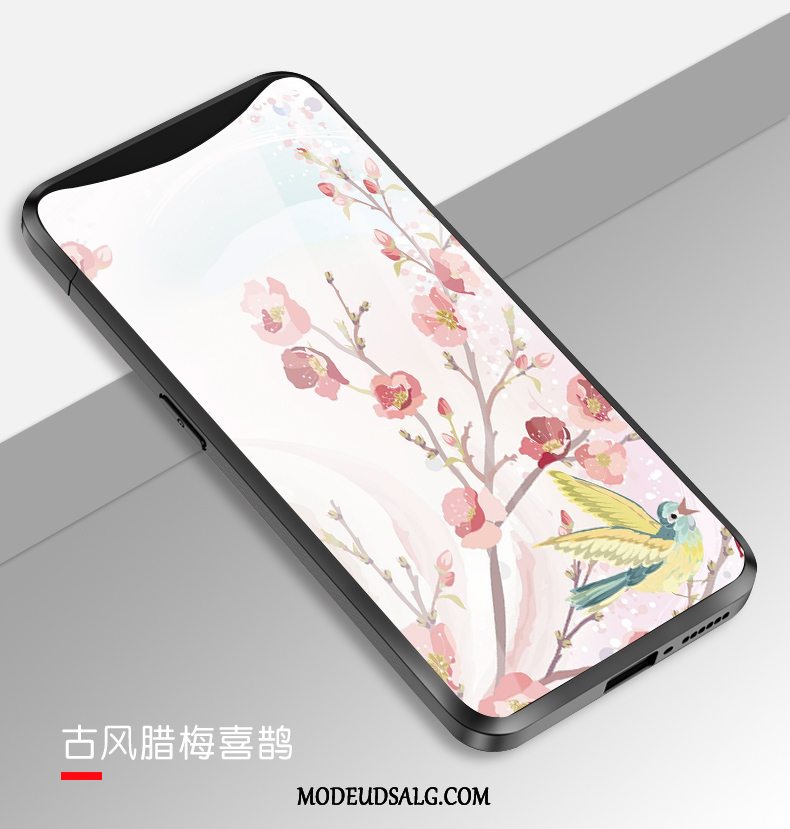 Oppo Find X Etui / Cover Vind Spejl Plomme Blomst Af Personlighed Anti-fald