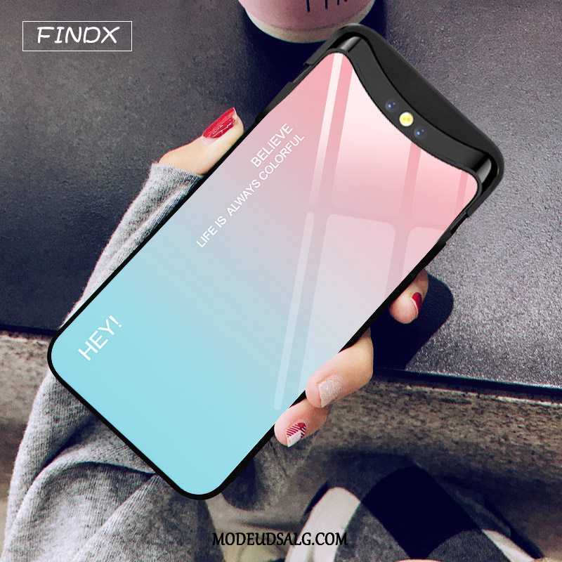 Oppo Find X Etui Elskeren Net Red Glas Kreativ Rød