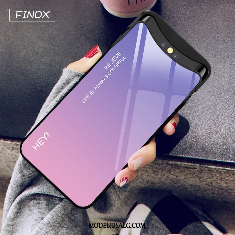 Oppo Find X Etui Elskeren Net Red Glas Kreativ Rød