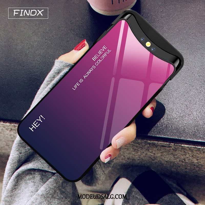 Oppo Find X Etui Elskeren Net Red Glas Kreativ Rød