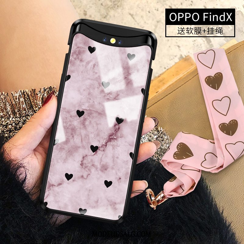 Oppo Find X Etui Membrane Mode Hjerte Silke Glas