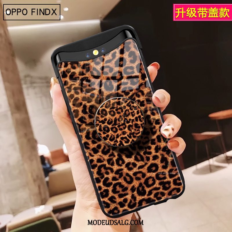 Oppo Find X Etui Support Glas Pels Bold Beskyttelse Alt Inklusive