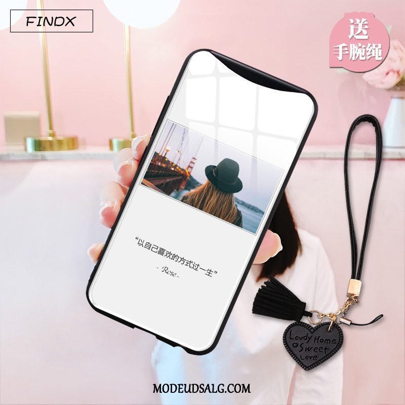 Oppo Find X Etui Trend Kreativ Glas Hård Cover