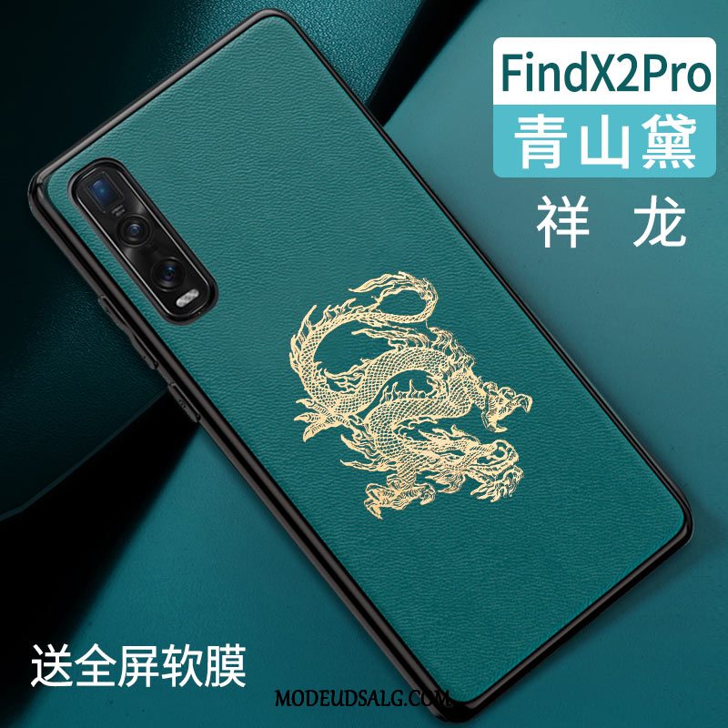 Oppo Find X2 Pro Etui Blød Anti-fald Grøn Alt Inklusive Cover