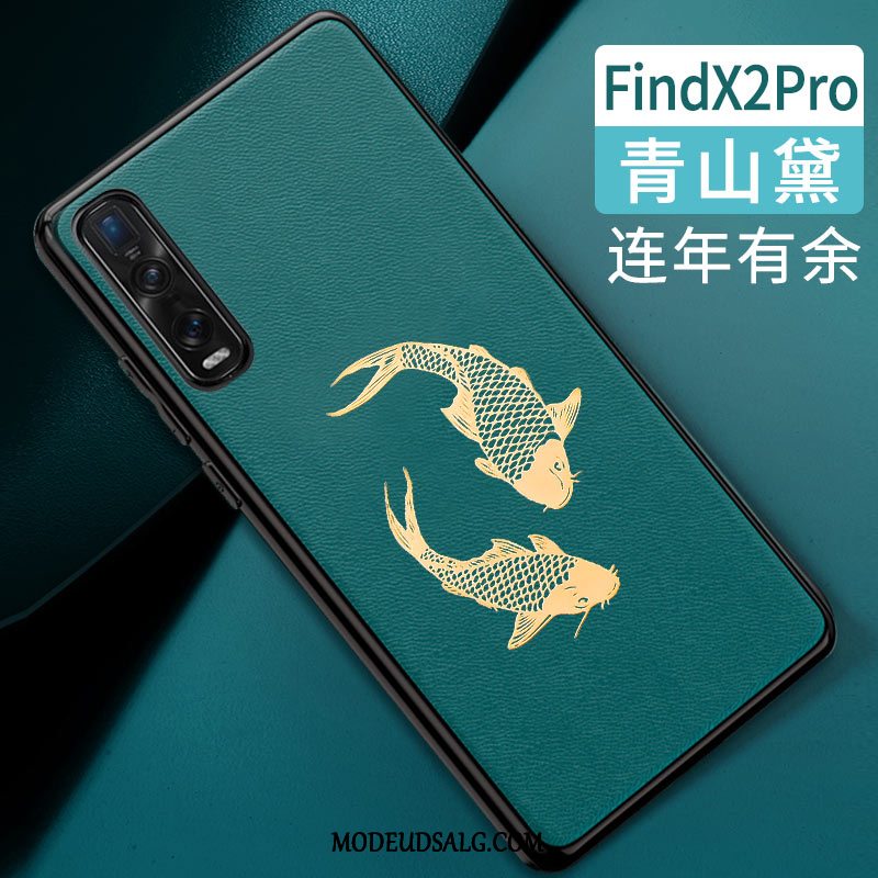 Oppo Find X2 Pro Etui Blød Anti-fald Grøn Alt Inklusive Cover