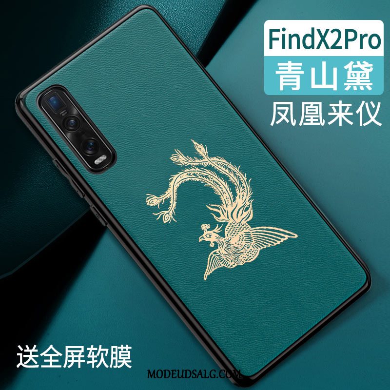 Oppo Find X2 Pro Etui Blød Anti-fald Grøn Alt Inklusive Cover