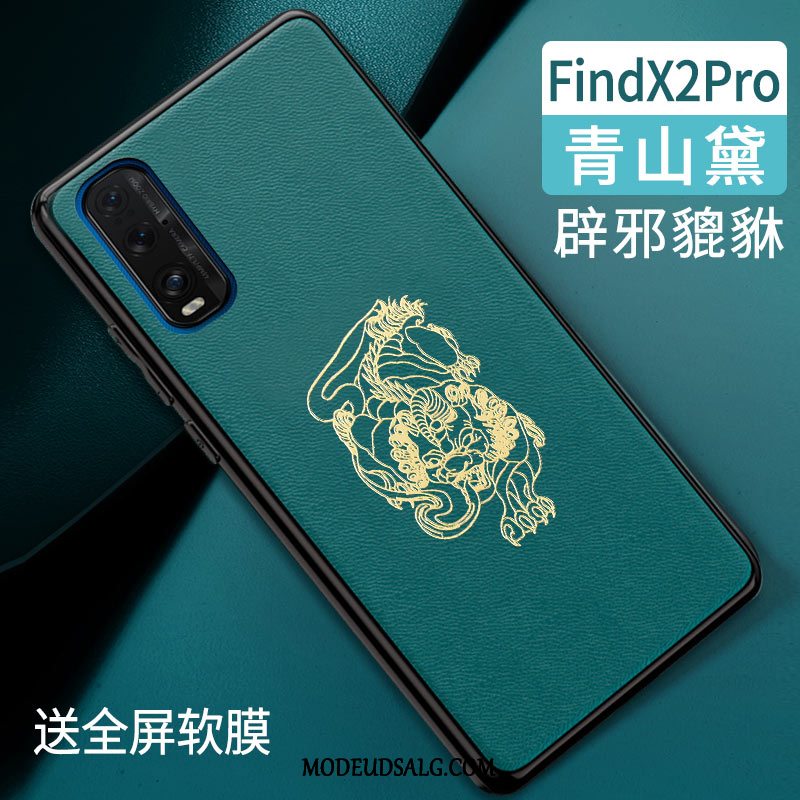 Oppo Find X2 Pro Etui Blød Anti-fald Grøn Alt Inklusive Cover