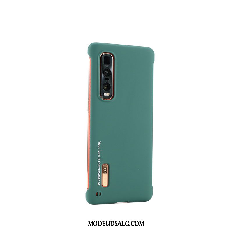 Oppo Find X2 Pro Etui / Cover Hård Beskyttelse Grøn Ramme