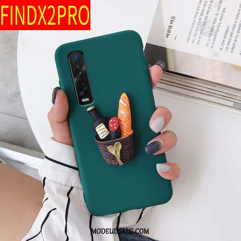 Oppo Find X2 Pro Etui Cover Kreativ Beskyttelse Tynd Nubuck